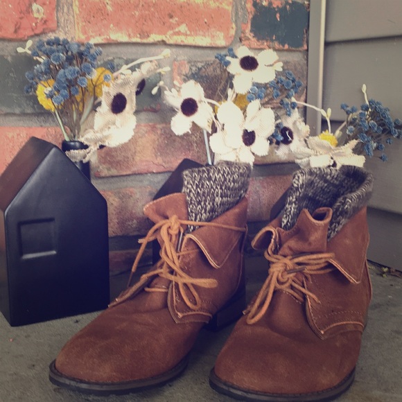 JustFab Shoes - Faux Leather Boots